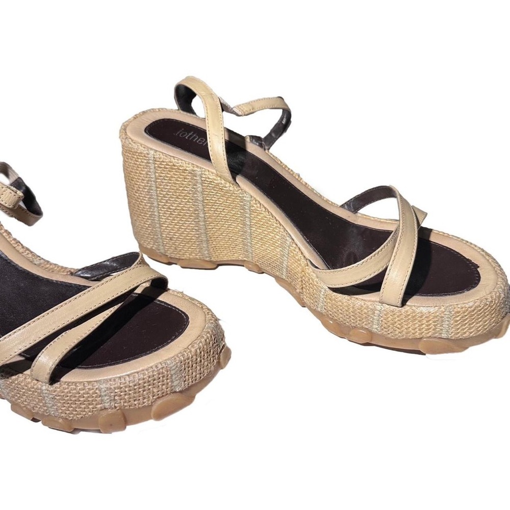 Women's Y2K Beige Wedge Sandals